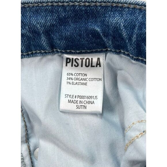 Pistola Ally High Rise Boot Jean Light Wash P000169091JS Size 28 Organic Cotton - Picture 10 of 10